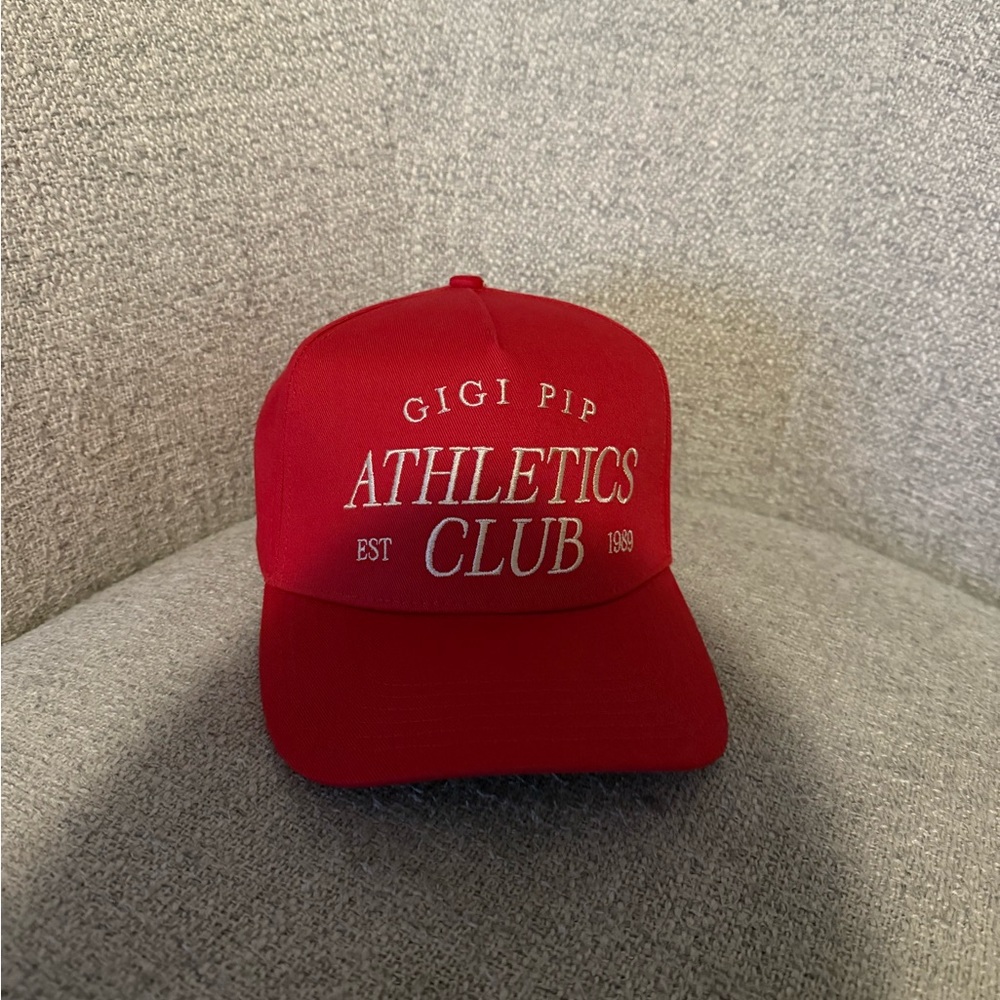 GIGI PIP Red Athletics Club Trucker Hat